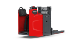 Le double-gerbeur électrique D10 FP Fenwick Le double-gerbeur électrique D10 FP Fenwick est un modèle à la fois compact et puissant.