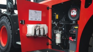 Vue de l’intérieur d’un chariot H100-H180.