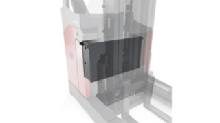 Chariot à mât rétractable Fenwick avec batterie Li-ION