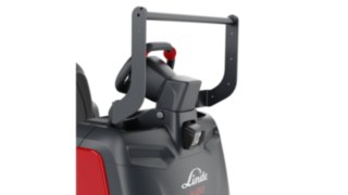 Gros plan sur un préparateur de commandes avec support pour accessoires