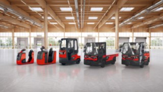 Fenwick propose un large éventail de véhicules de traction puissants pour les trains de remorques. Fenwick propose un large éventail de véhicules de traction puissants pour les trains de remorques.