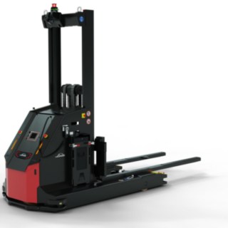 L'I-MATIC AS de Linde MH est un gerbeur à longerons porteurs automatisé