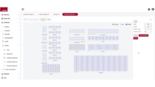 L’interface utilisateur du Fenwick Warehouse Manager indique la localisation