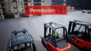 Avec myFenwick, vous pouvez définir quel cariste peut utiliser quel chariot et à quel moment. Vidéo animée sur la connexion par contrôle d'accès myFenwick