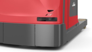 Le scanner laser arrière du système d'avertissement d'objets Fenwick.