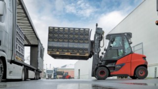 Le Fenwick E80 en action chez Radeberger