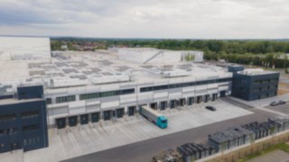 Vue aérienne du KION Regional Distribution Center Central Europe à Kahl am Main