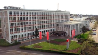 Le nouveau siège de Linde Material Handling à Aschaffenbourg.
