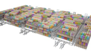 La hauteur et la largeur du S-MATIC cube peuvent également être adaptées au cas par cas. Le S-MATIC cube Fenwick peut également être adapté en hauteur et en largeur en fonction des exigences du site.
