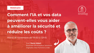 Webinaire data et IA Fenwick avec Inforisque présenté par Denis Jobert, expert sécurité Fenwick