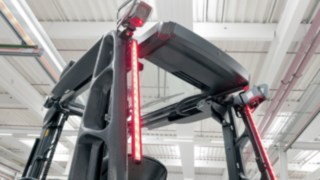 Montants LED Fenwick sur le Roadster prévention