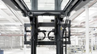 Positionneur de fourches intégré View sur le Roadster prévention